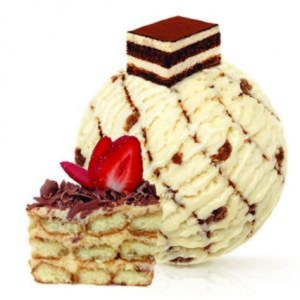 بستنی اسکوپ کیک پسته